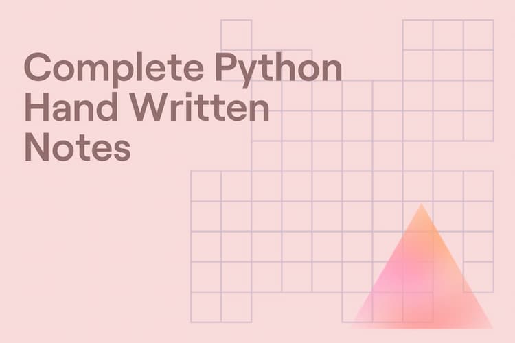 digital-product | Complete Python Hand Written Notes